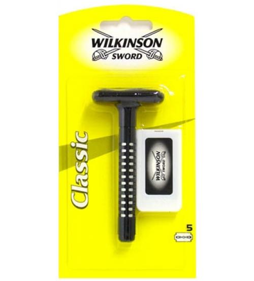 Wilkinson Sword 7000155Z Mens Classic Razor Wet Shave With Double Edge Blades